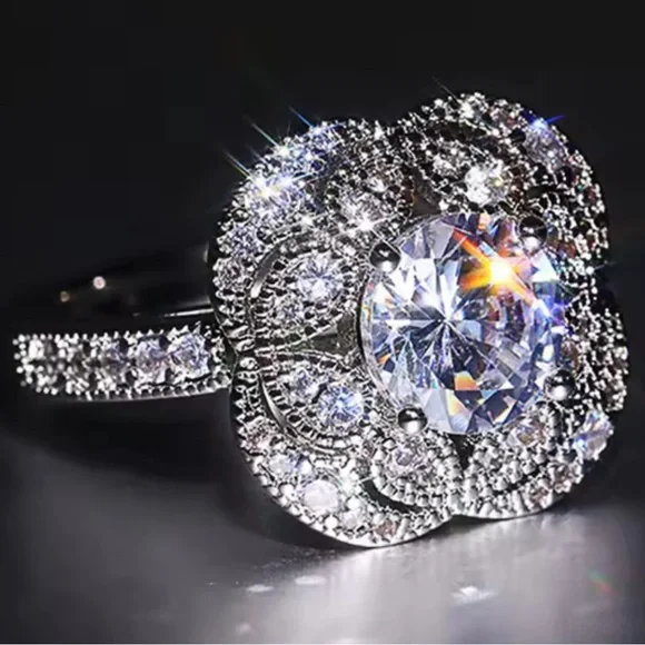 18k 2.5ct Art Deco Ring - Picture 3 of 11